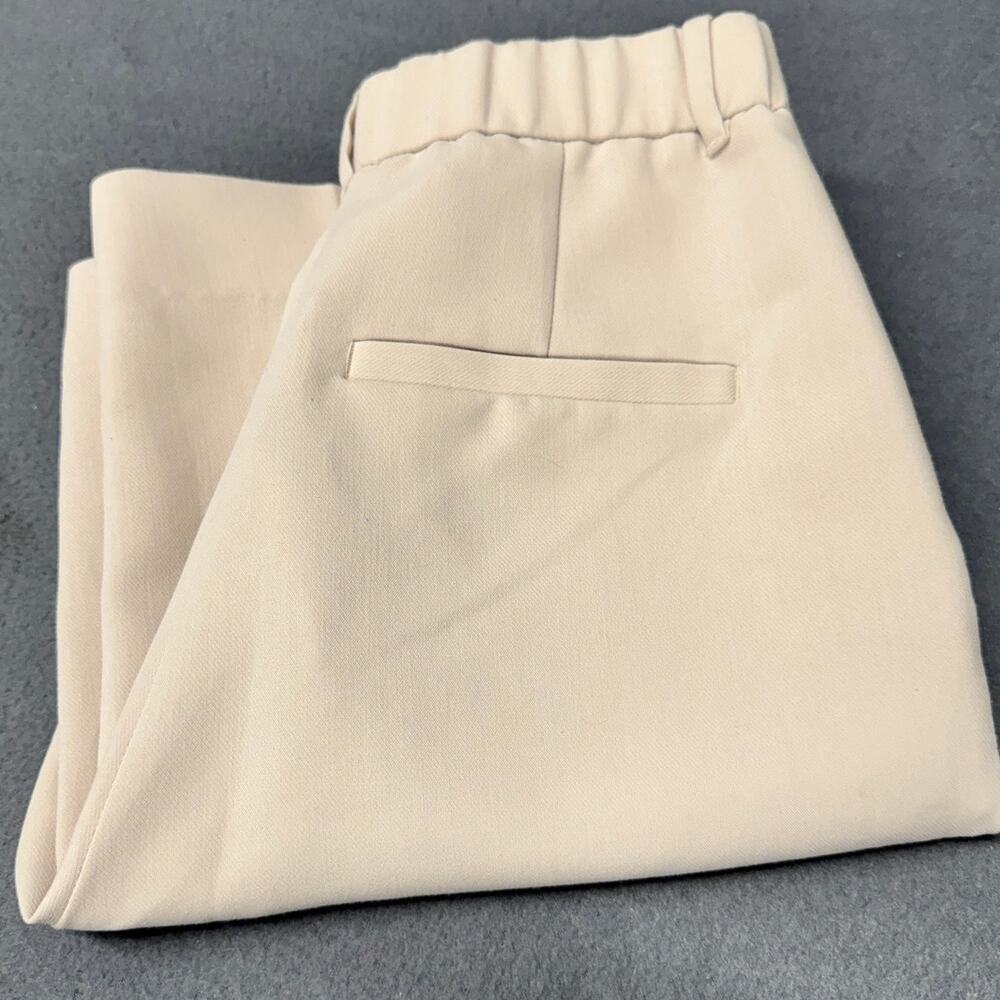 Abercrombie & Fitch Quinn Pants Straight Leg Cream Womens 0 (26x30 ACTUAL)